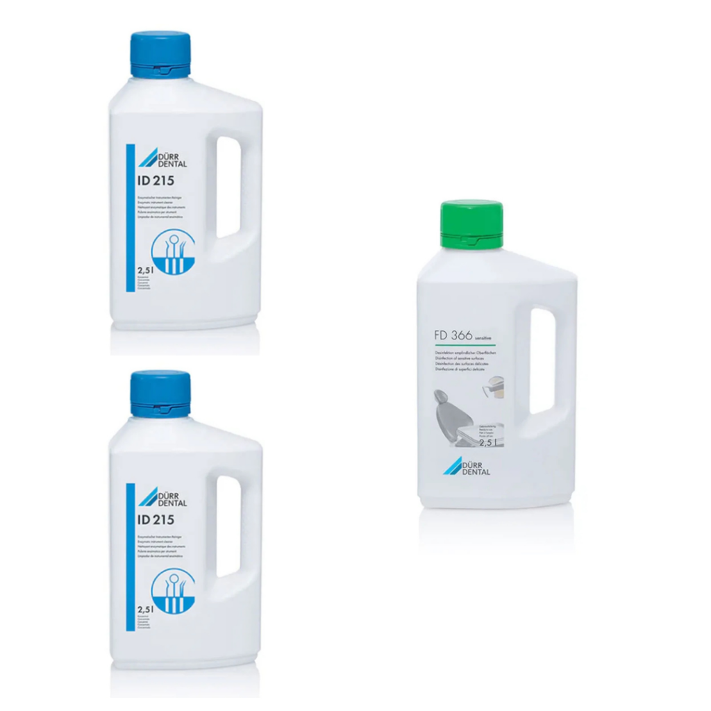 Pachet 2 x Dezinfectant instrumente Durr Dental ID 215 + 1 x Dezinfectant Durr Dental FD 366 Senzitive CADOU